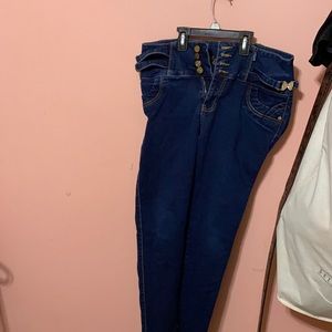 One strap is ripped off